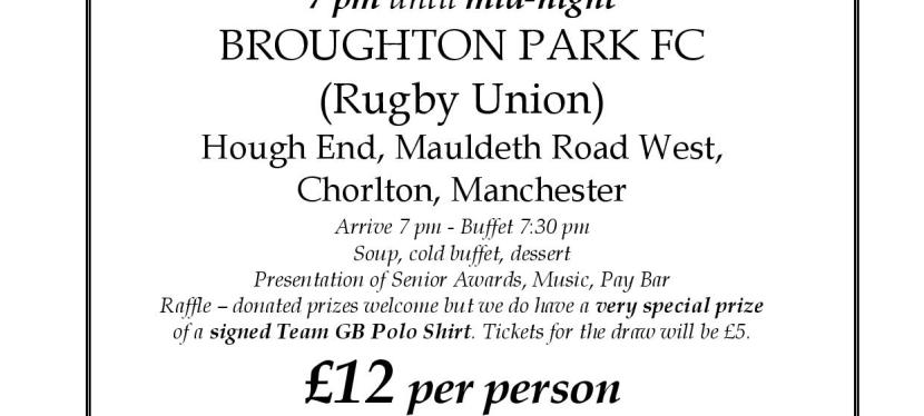 Annual Dinner and Senior Awards Night – 17th April