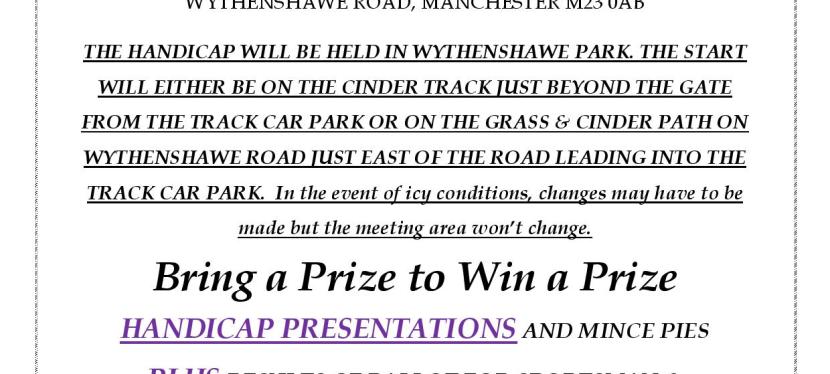 Enter the Christmas Handicap 18&nbsp;December